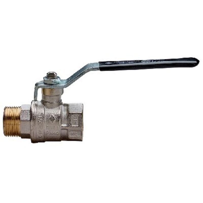 foto del prodotto valvola a sfera a passaggio totale mf leva acciaio 1 2 dn 15 pn 50