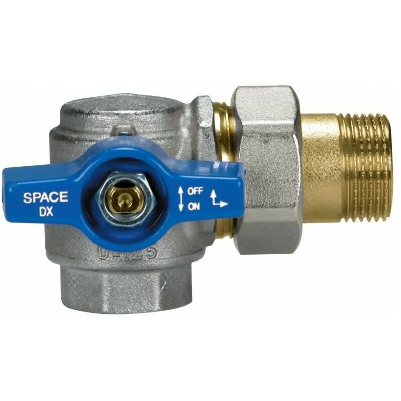 foto del prodotto valvola a sfera a squadra 3 4 per collettore con presa frontale space flusso verso dx 2071b405