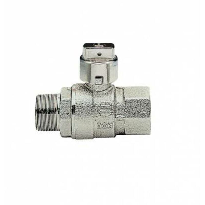 foto del prodotto valvola a sfera con arresto piombabile in ottone maschio femmina 1 2' enolgas