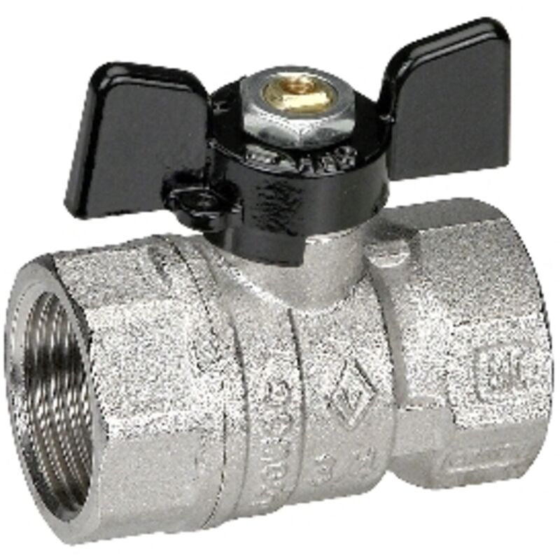 foto del prodotto valvola a sfera con farfalla a flangia femmina.