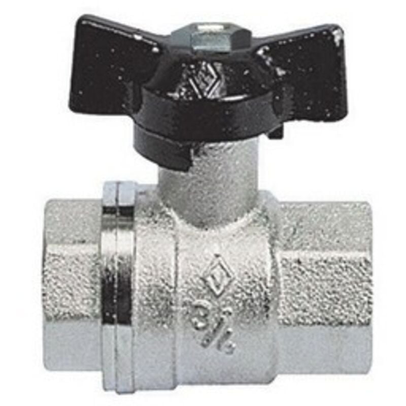 foto del prodotto valvola a sfera ff con farfalla 1 2'' dn 15 pn 64