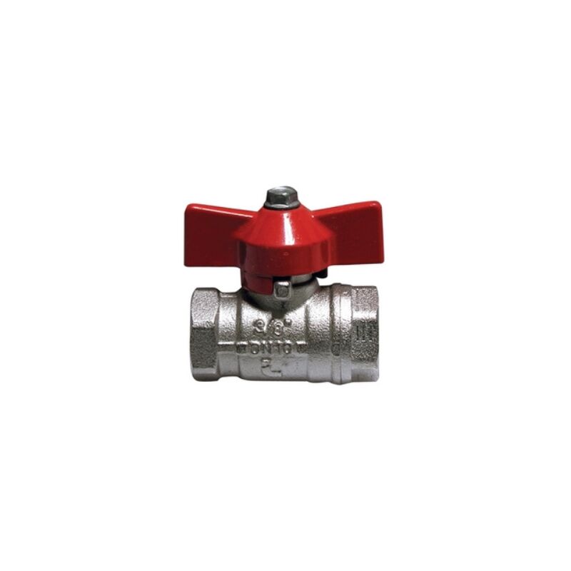 foto del prodotto valvola a sfera ff con farfalla leva rossa 3 4 itap