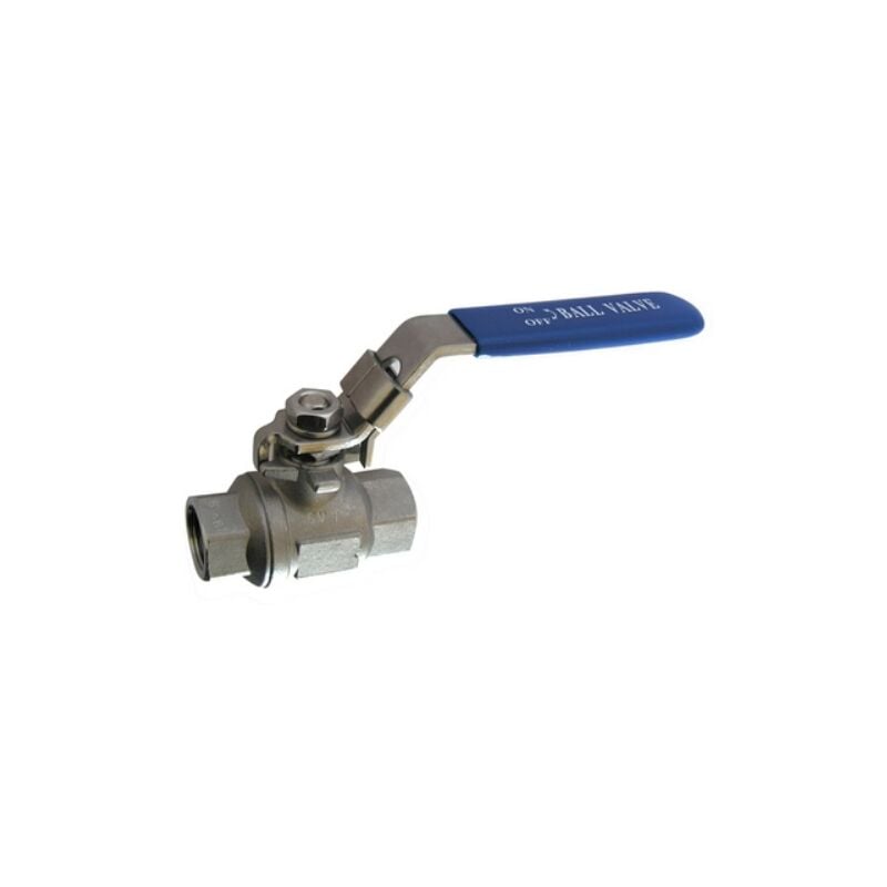 foto del prodotto valvola a sfera ff con leva acciaio inox 3 8 dh