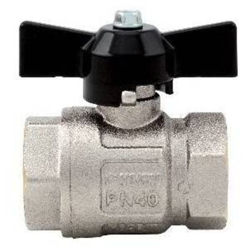 foto del prodotto valvola a sfera ff ideal passaggio totale 1/4 dn8 50bar/725psi farf.nera itap