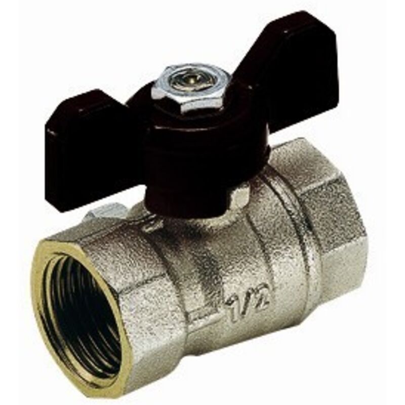 foto del prodotto valvola a sfera ff mistral a passaggio standard con farfalla 3 4 dn 18 pn 30