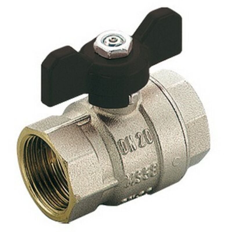 foto del prodotto valvola a sfera ff scirocco passaggio totale con farfalla 1 2 dn 15 pn 50