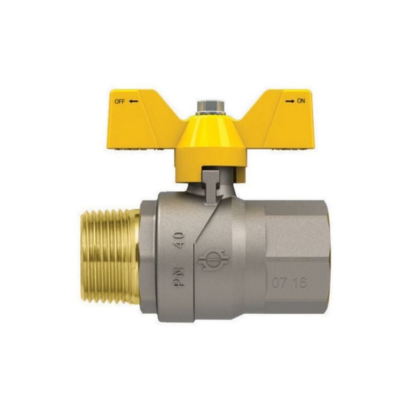 foto del prodotto valvola a sfera gas con farfalla futurgas mf 3/4"" fiv