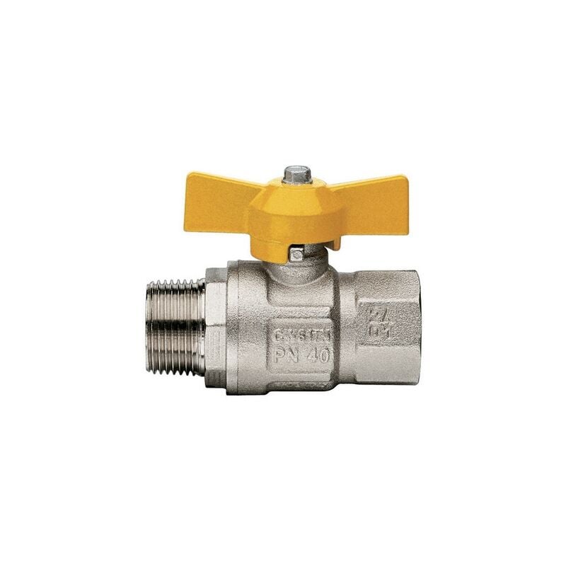 foto del prodotto valvola a sfera gas m f con maniglia a t london art.069 - mf 1 2