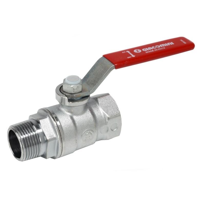 immagine 0 del prodotto valvola a sfera giacomini m f 3 4 con maniglia a leva rossa r254lx004