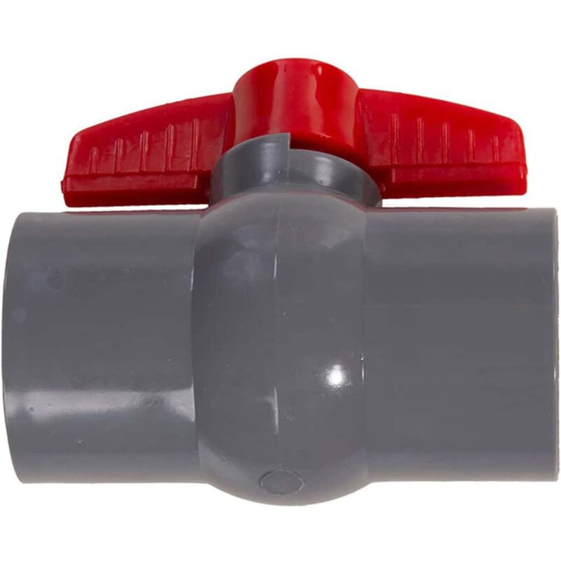 foto del prodotto valvola a sfera in pvc tubo di alimentazione dell acqua tappo adesivo scorrevole 50 mm per controllo del flusso e arresto