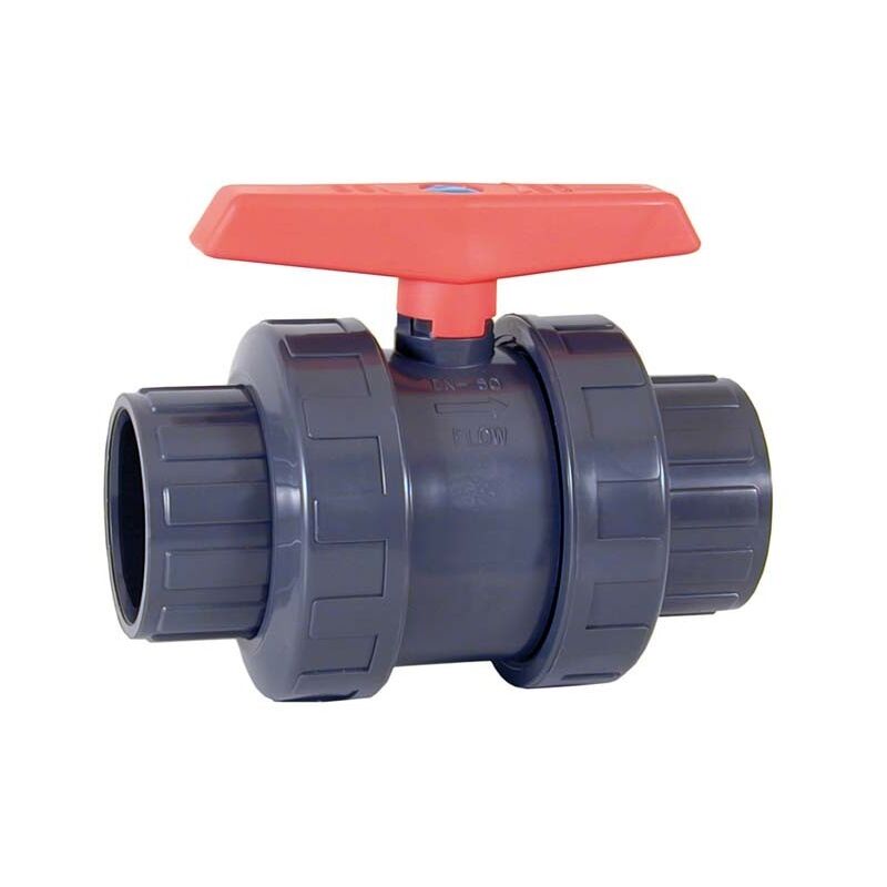 foto del prodotto valvola a sfera in pvc u serie pn10 63 mm