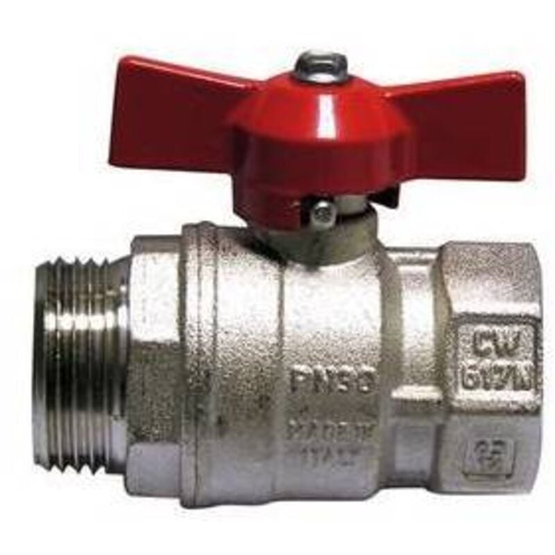 foto del prodotto valvola a sfera mf con farfalla leva rossa 3 4 itap