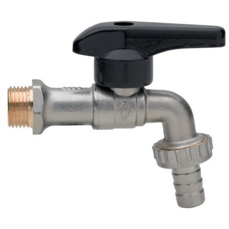 foto del prodotto valvola a sfera per erogazione con portagomma e leva in alluminio 3 8 dn 10 pn 30