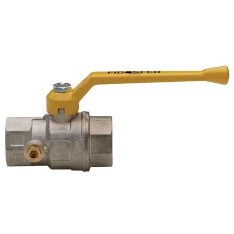 foto del prodotto valvola a sfera per gas a passaggio totale diritta c presa pressione 1 1 2 dn 40