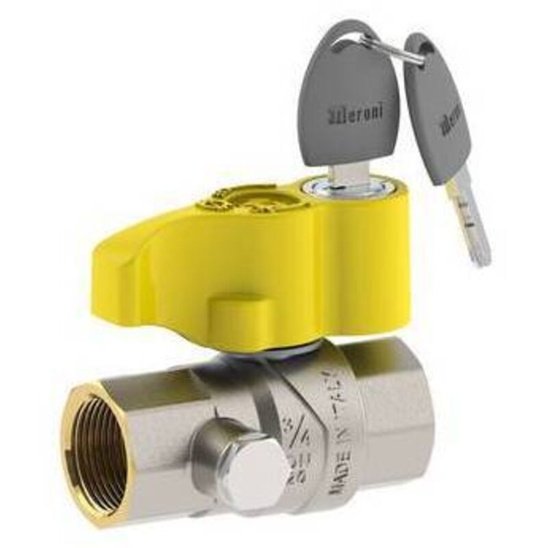 foto del prodotto valvola a sfera per gas att. ff con serratura