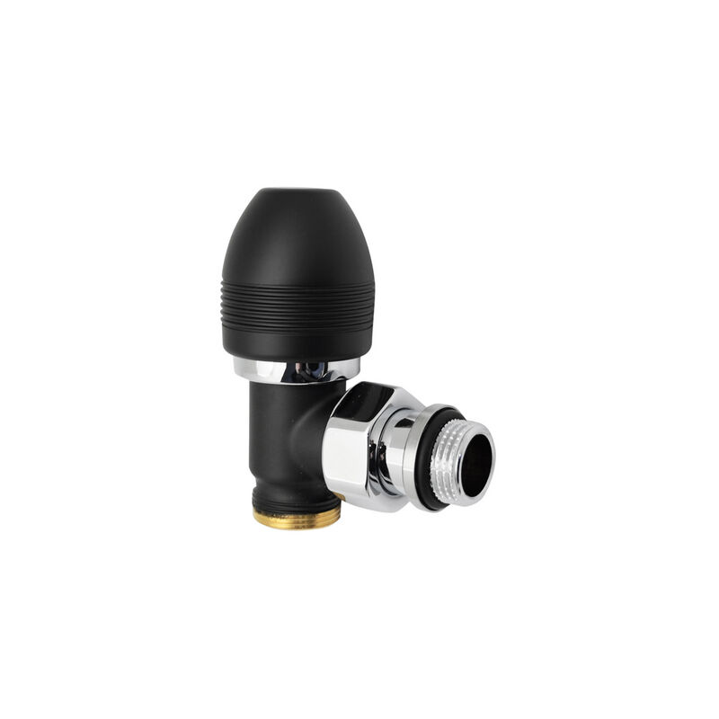 foto del prodotto valvola a squadra termostatizzabile ovus 1 2 nero