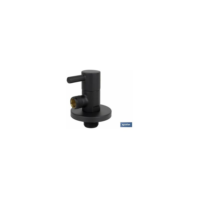 foto del prodotto valvola ad angolo 1 2 x 3 8 modello black lux