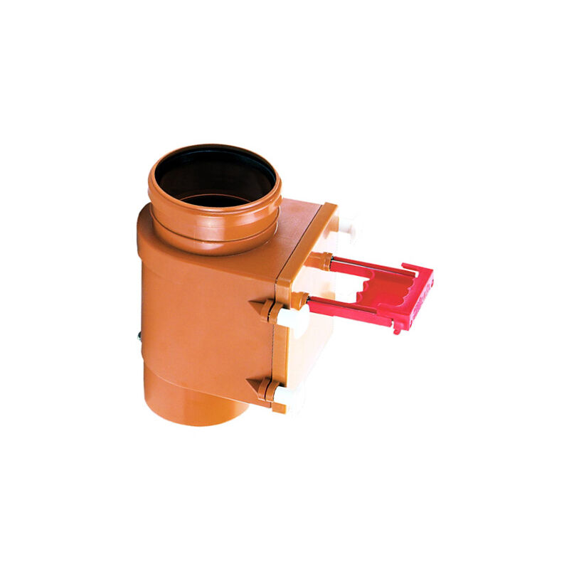foto del prodotto valvola antiallagamento dn110 verticale, chiusura acciaio inox con corpo galleggiante e chiusura manuale