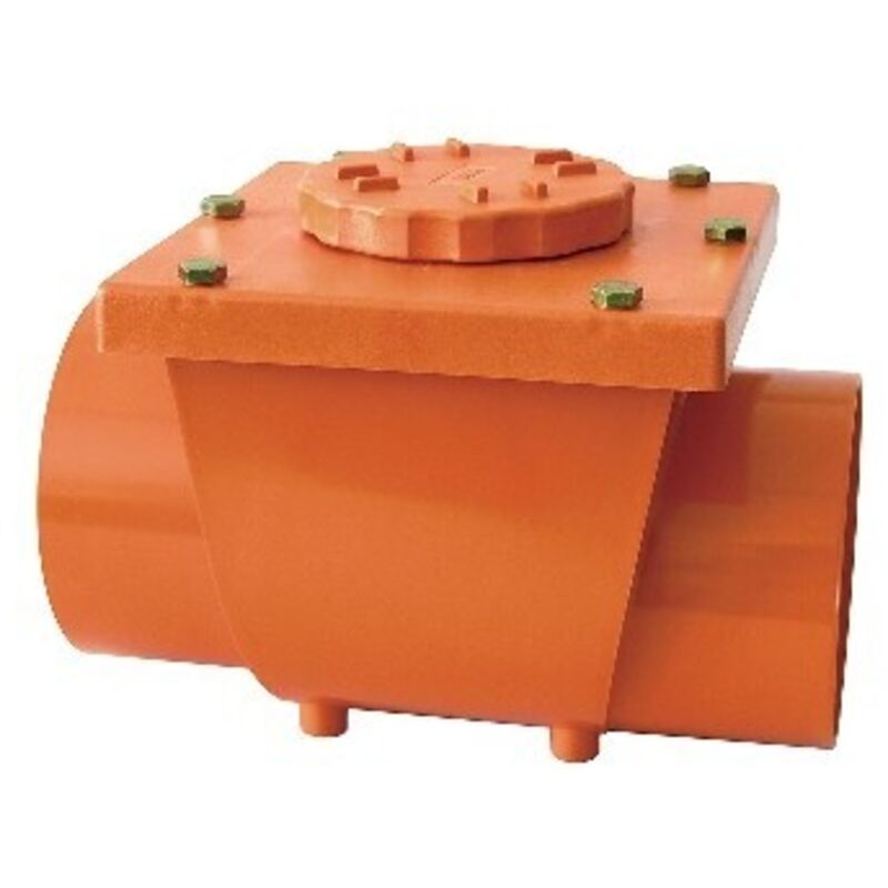 foto del prodotto valvola antiriflusso pvc rossa 125