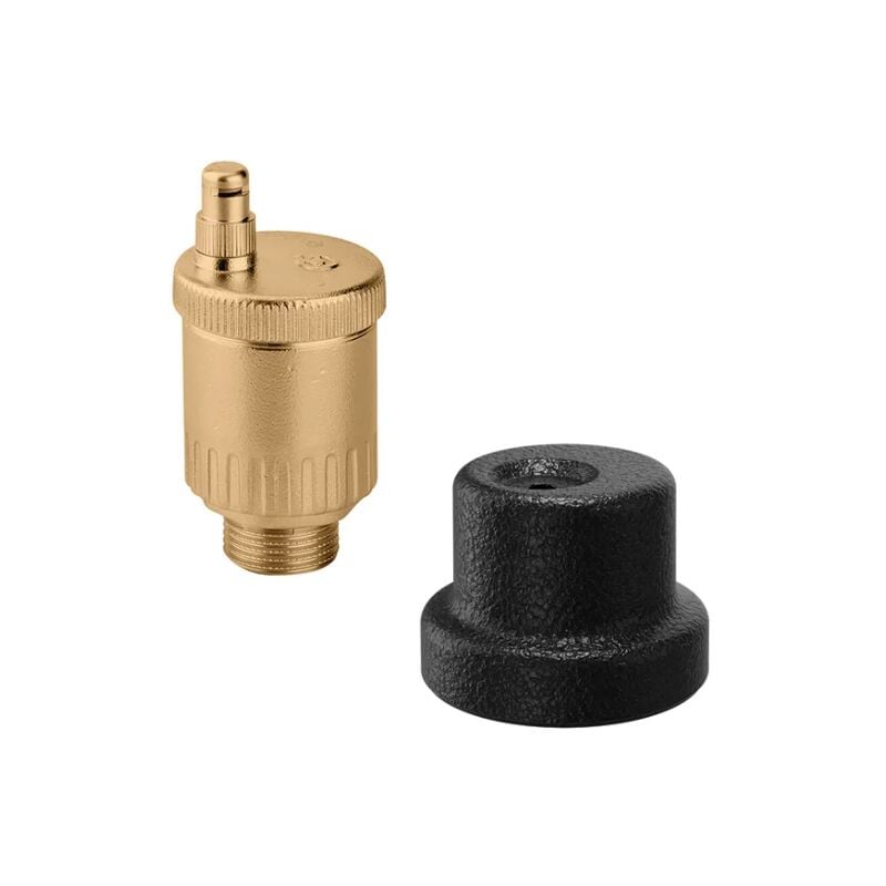 foto del prodotto valvola automatica di sfogo aria, con coibentazione caleffi 502067 ottone