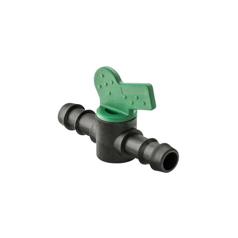 foto del prodotto valvola corrugata da 16 mm per tubo a goccia. valvola di arresto per l irrigazione a goccia