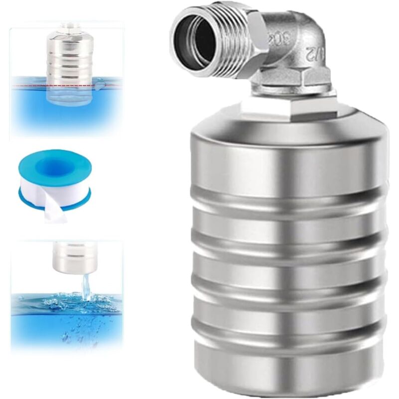 foto del prodotto valvola dell acqua, valvola galleggiante di controllo del livello dell acqua completamente automatica in acciaio inossidabile 304, valvola