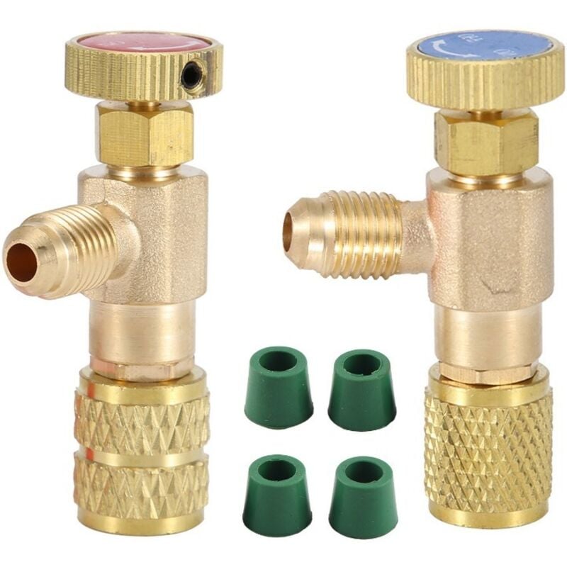 foto del prodotto valvola di carica del refrigerante r22 r410, valvola di sicurezza del refrigerante dell aria condizionata, valvole di controllo del flusso in rame,