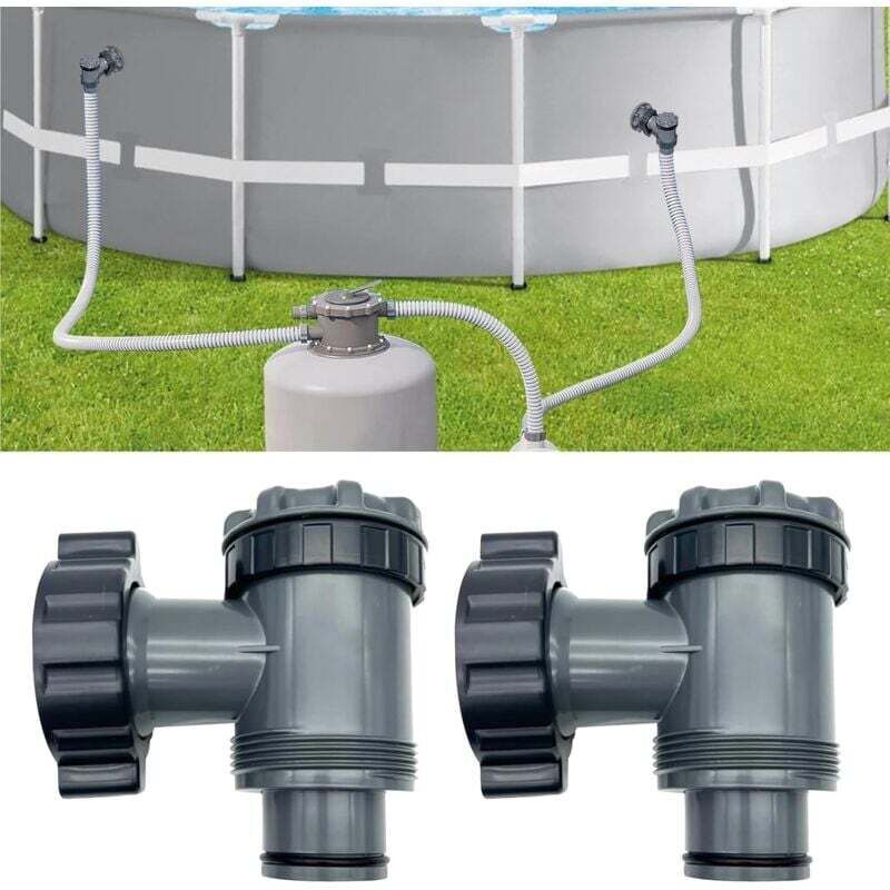 foto del prodotto valvola di ingresso uscita compatibile con pompe filtro per piscine fuori terra coleman, intex, bestway, pezzi di ricambio per pompe per piscine, per