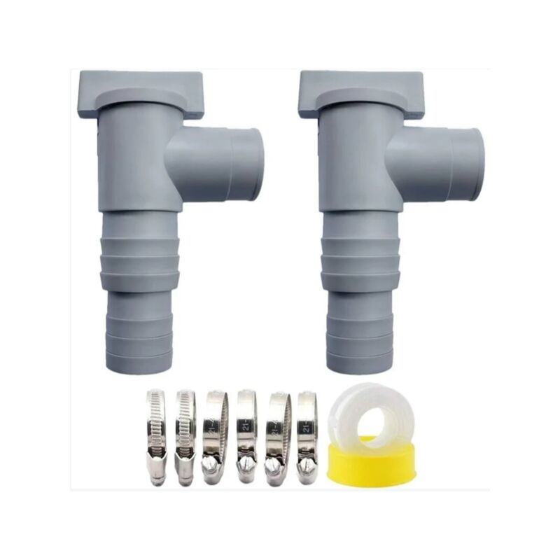 foto del prodotto valvola di intercettazione per piscina con raccordo per tubo da 32 mm, valvola di intercettazione per piscina, valvola a pistone per piscina