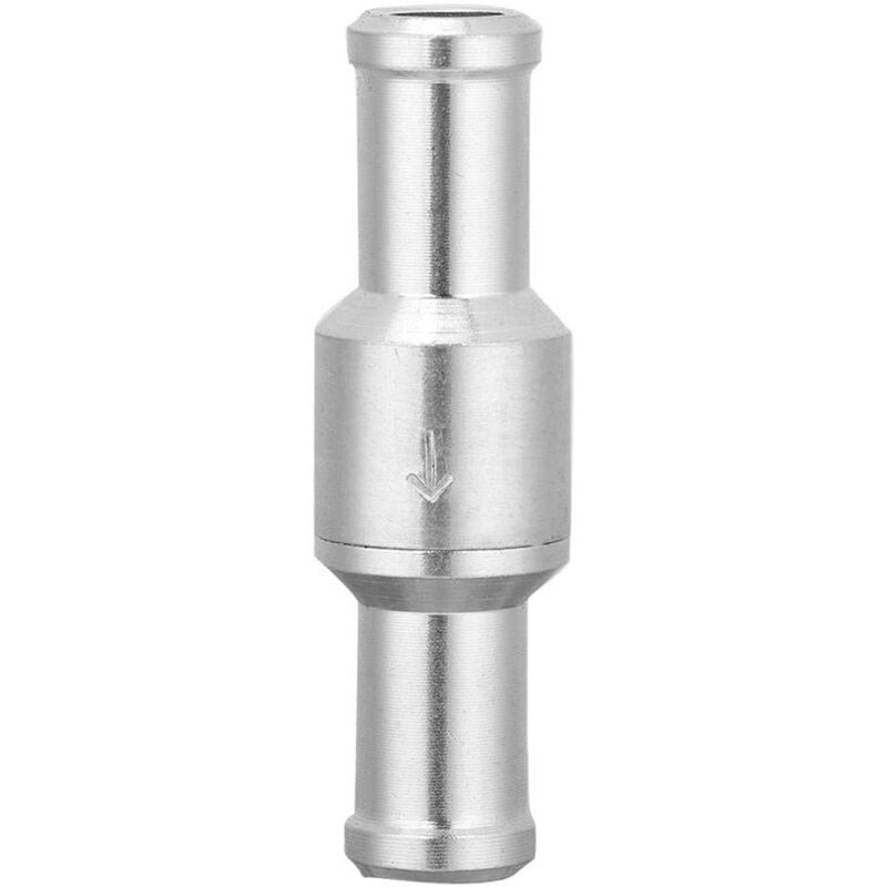 foto del prodotto valvola di ritegno in linea dritta in alluminio gorgeri step per carburante, olio, benzina, biodiesel, gas, liquidi, acqua, refrigerante, aria vuoto