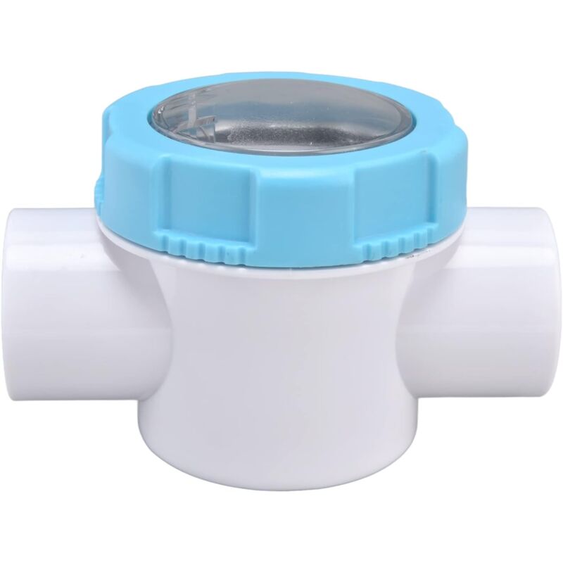 foto del prodotto valvola di ritegno per piscina, valvola di ritegno di sicurezza per piscina in pvc g1 1 2 multiuso, valvola di non ritorno da 50 mm con lente