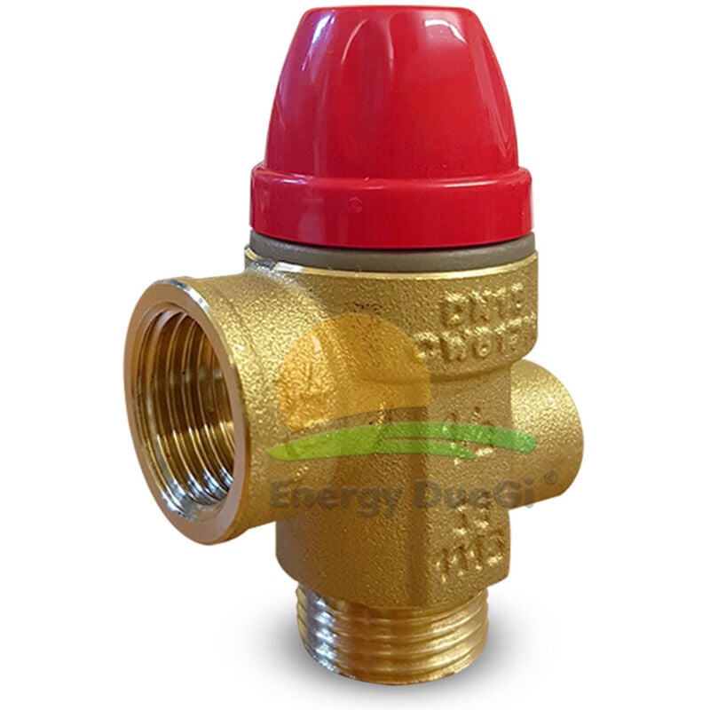 foto del prodotto valvola di sicurezza a membrana con attacco posteriore 1 2 pollice mf, 3 bar