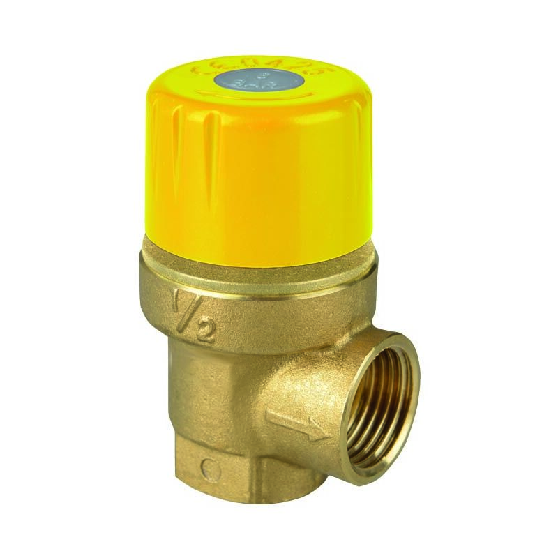 immagine 0 del prodotto valvola di sicurezza a pressione a membrana per solare valvola di sicurezza a taratura fissa 6 bar 1 2 f t.e.160 c