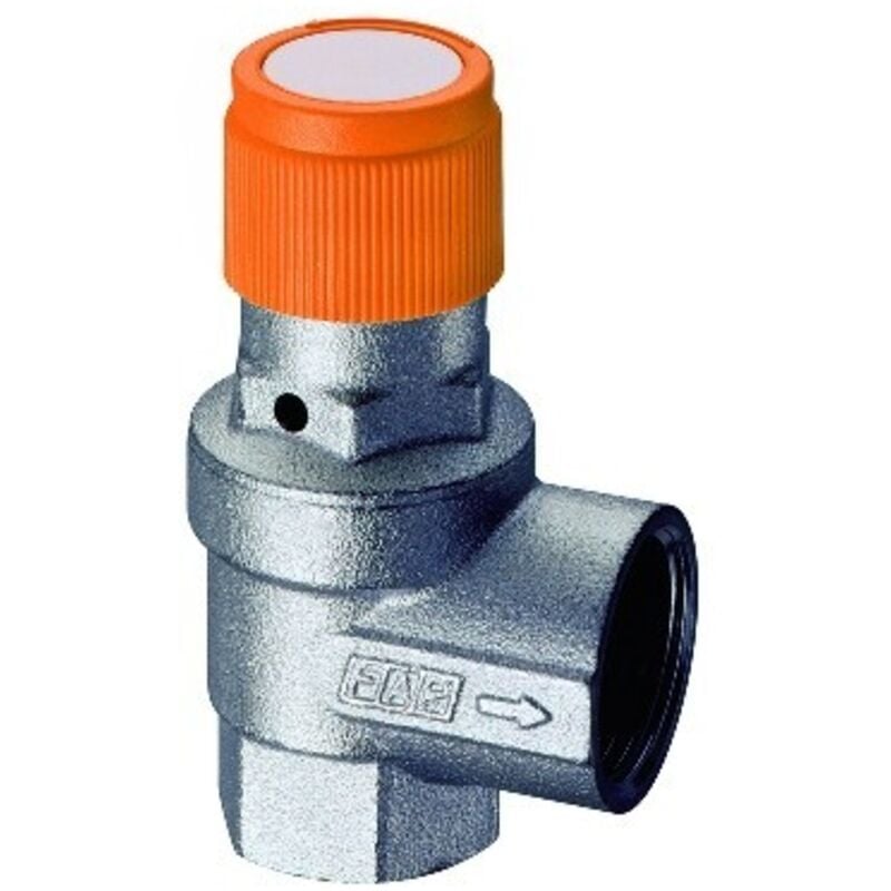 foto del prodotto valvola di sicurezza ordinaria cromata per impianti solari 3 bar