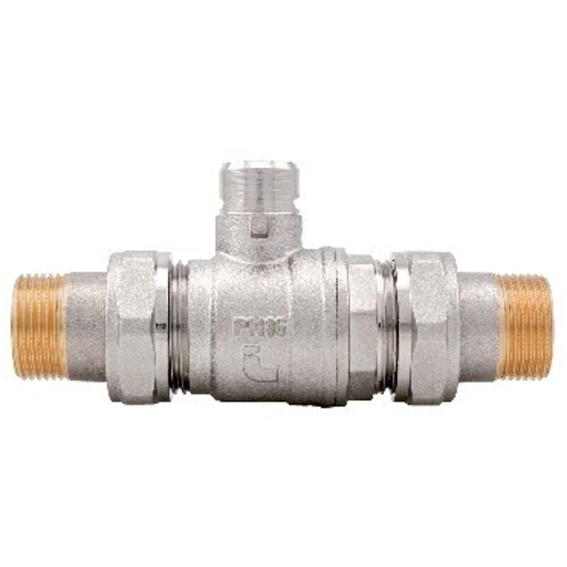 foto del prodotto valvola di zona a sfera a 2 vie con doppio bocchettone 3 4 dn 20