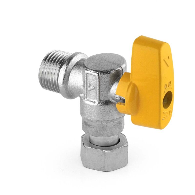 foto del prodotto valvola gas angolare connessione 1 2 x 3 4 con calotta libera apm 3450.020 1 2 x 3 4 
