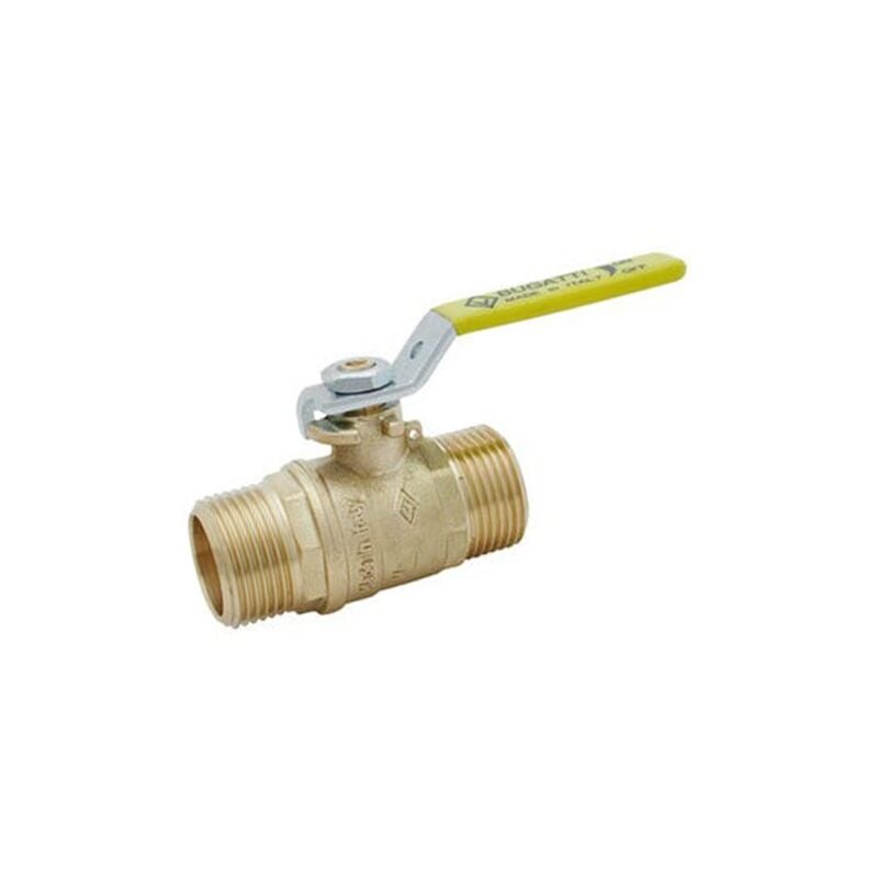 foto del prodotto valvola gas in ottone 3 4 25mm. valvola a sfera omologata per gas canalizzato. pn5. valvola a leva 3 4 impianto idraulico
