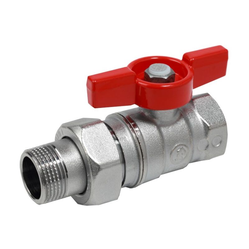 foto del prodotto valvola giacomini f m maniglia a farfalla rossa 3 4f x 3 4m r259x005