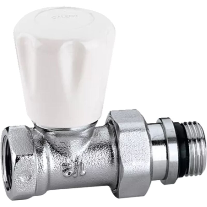 foto del prodotto valvola manuale per radiatori con attacchi diritti 3 4' senza tenuta gomma caleffi 412503 3 4' senza tenuta gomma