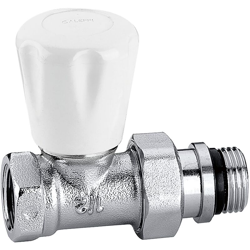 foto del prodotto valvola manuale per radiatori versione dritta per tubo in ferro mf d1 2 caleffi 412402