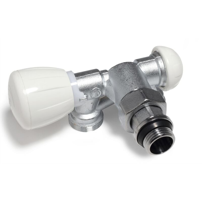 foto del prodotto valvola micrometrica termostatizzabile a squadra giacomini r357m1 1 2' x 16