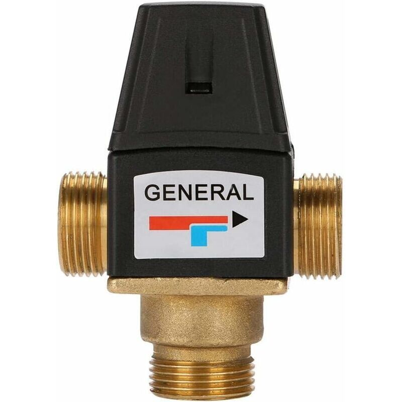 foto del prodotto valvola miscelatrice termostatica valvola miscelatrice termostatica a 3 vie in ottone con filettatura maschio dn20 per scaldabagno solare valvole