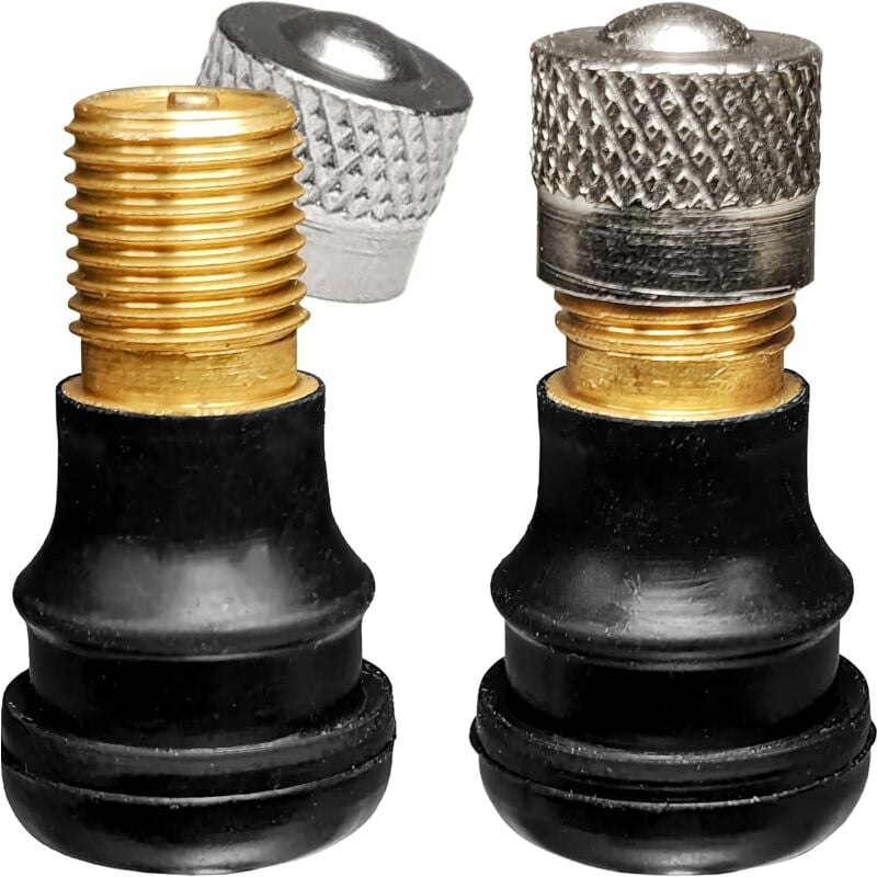 foto del prodotto valvola per pneumatici senza camera d aria per monopattino ninebot max g30, xiaomi m365 pro 2, ecc. valvola schrader dritta da 24 mm kit da 2