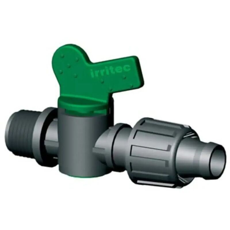 foto del prodotto valvola per tape con maschio e attacco rapido in polipropilene - mm.16xm 1 2