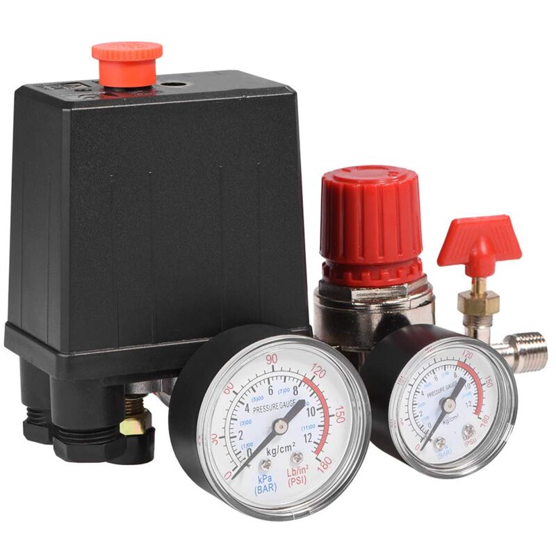 foto del prodotto valvola pressostato compressore aria pressostato compressore aria con regolatore manometro
