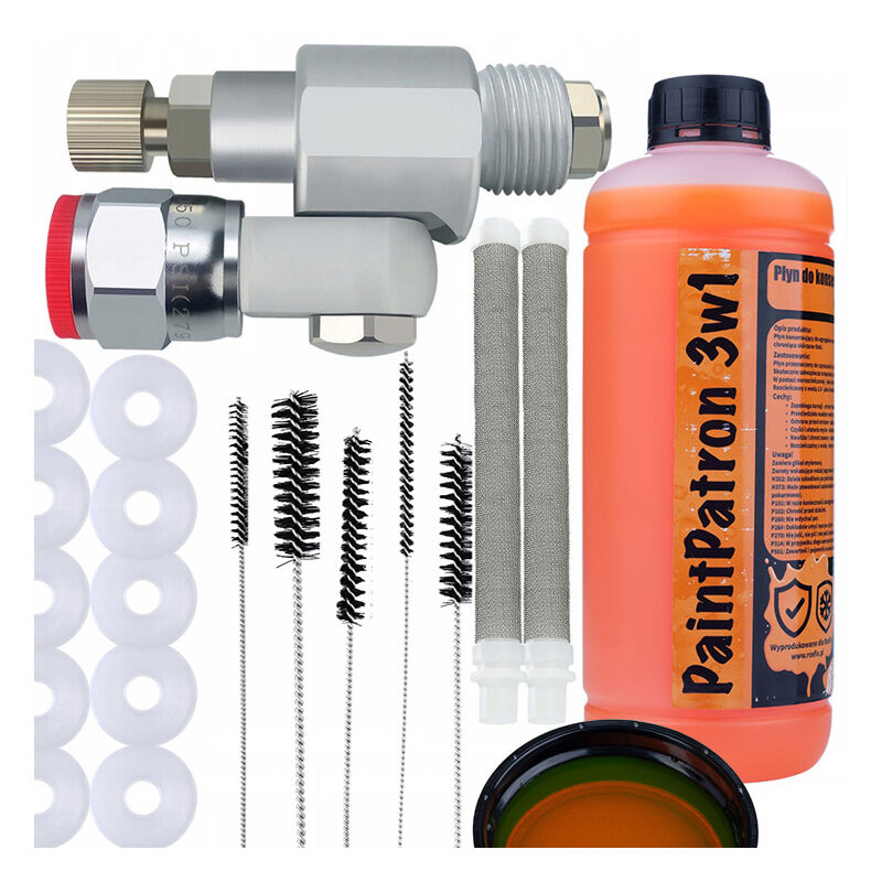 foto del prodotto valvola rosfix cleanshot per l unit di verniciatura 10x guarnizione bacchette di pulizia 2x filtro a dita bianche 60 liquido di manutenzione