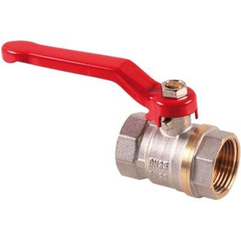 foto del prodotto valvola sfera ff leva stars - ottone nichelato 1 f - 2 pezzi