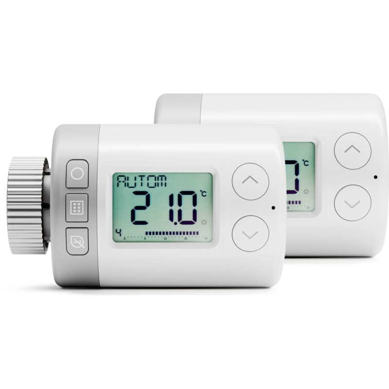 foto del prodotto valvola termostatica intelligente per radiatore, hr 10 control etrv, valvola termostatica programmabile, regolatore digitale intelligente per
