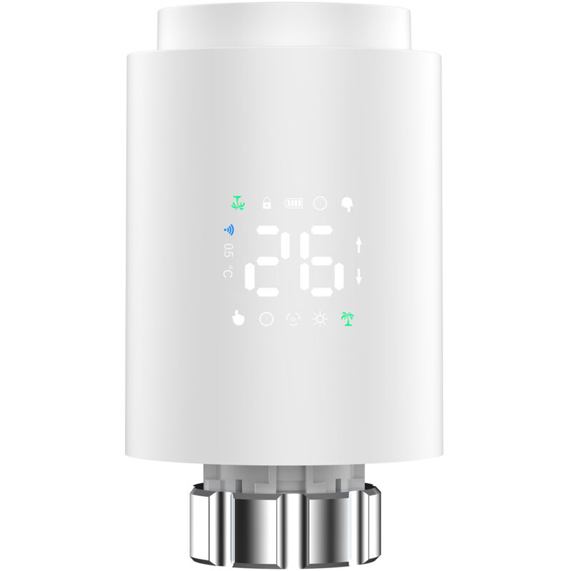 foto del prodotto valvola termostatica per radiatore valvola termostatica intelligente supporto per valvola termostatica intelligente controllo app mobile controller