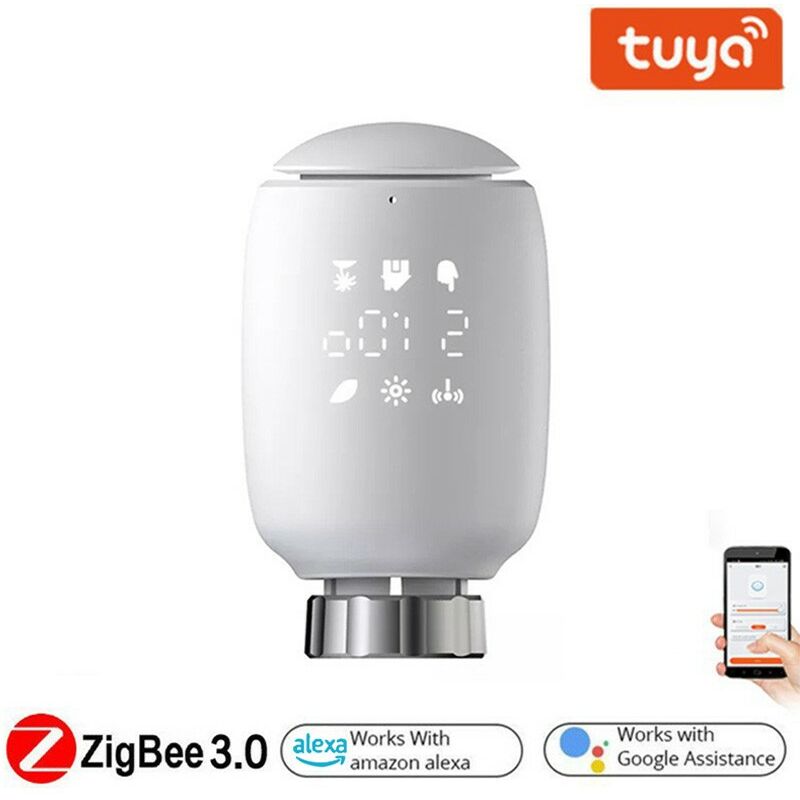 foto del prodotto valvola termostatica smart zigbee per radiatori tuya